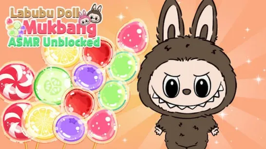 Labubu Doll Mukbang ASMR Unblocked image